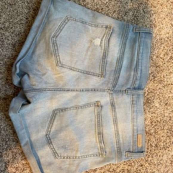 High Waisted Sneak Peek Jean Shorts - Picture 2 of 4